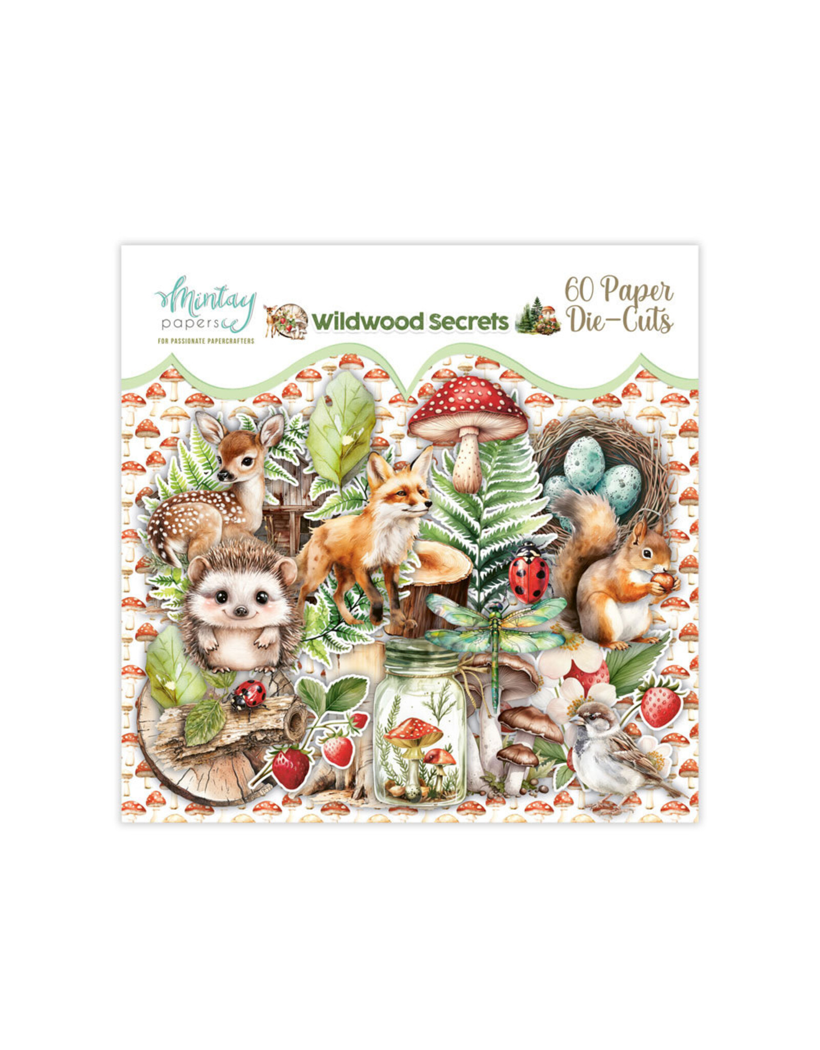 MINTAY MINTAY WILDWOOD SECRETS PAPER DIE-CUTS 60/PK