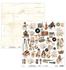 MINTAY MINTAY MUSIC GARDEN #09 ELEMENTS CARDSTOCK 12x12