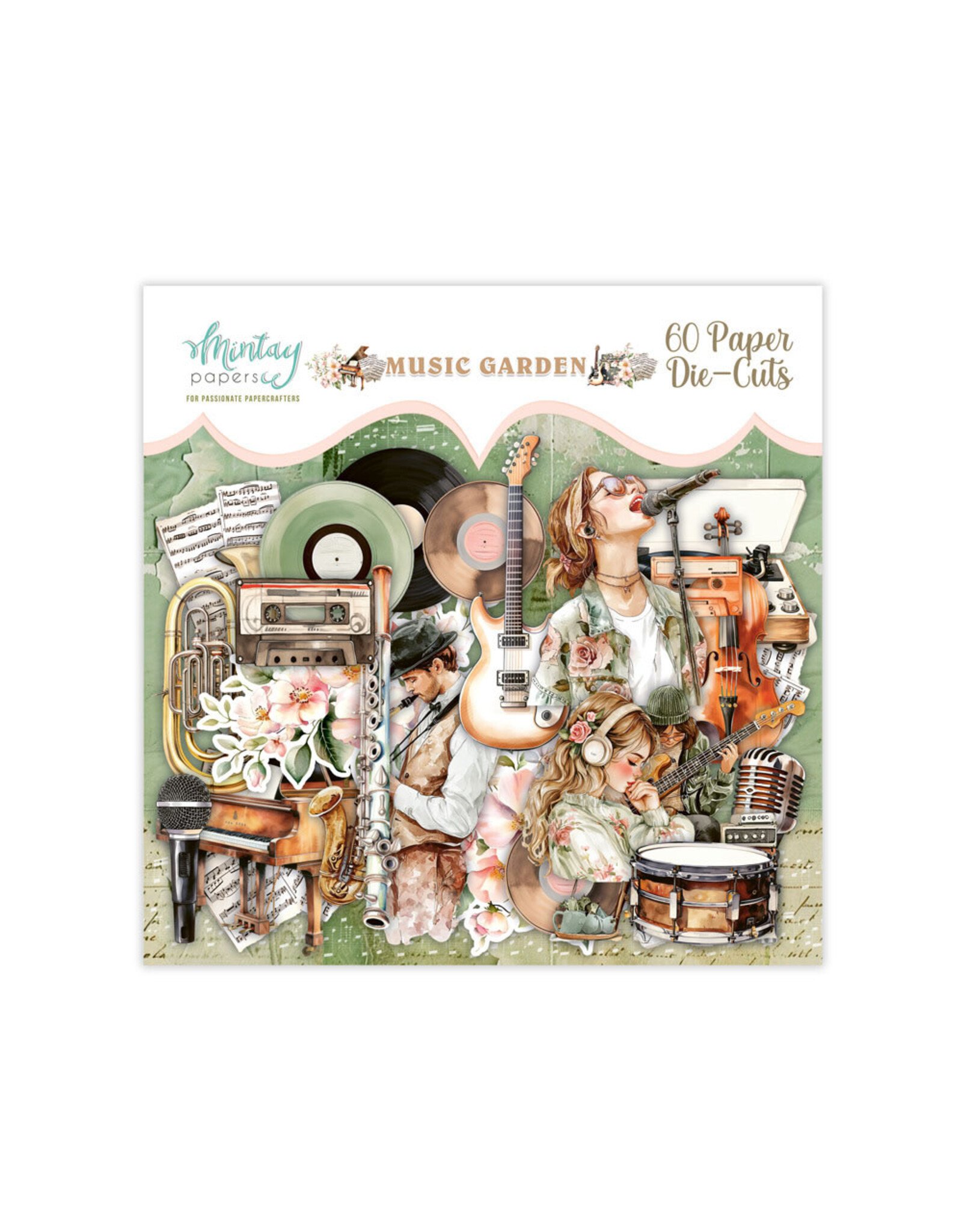 MINTAY MINTAY MUSIC GARDEN PAPER DIE-CUTS 60/PK