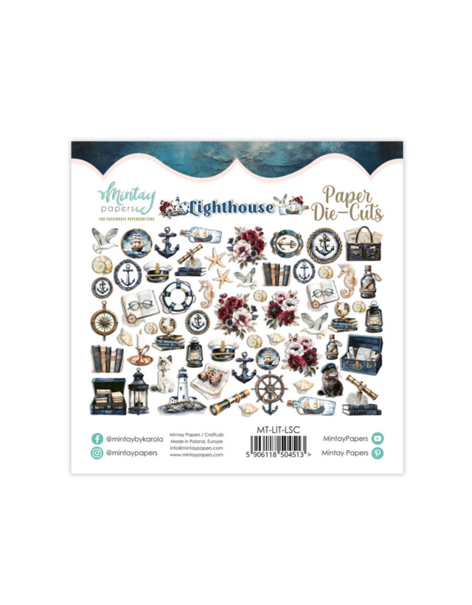 MINTAY MINTAY LIGHTHOUSE PAPER DIE-CUTS 60/PK