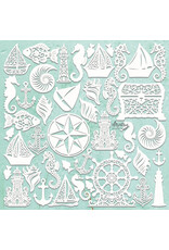 MINTAY MINTAY CHIPPIES - SEASHORE FILIGREE 12x12 CHIPBOARD