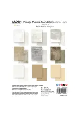 ARDEN CREATIVE STUDIO ARDEN CREATIVE STUDIO VINTAGE MAKERS FOUNDATIONS 6x8 PAPER PAD