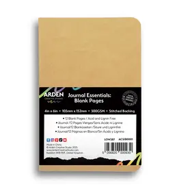 ARDEN CREATIVE STUDIO ARDEN CREATIVE STUDIO STITCHED JOURNAL ESSENTIALS BLANK PAGES 4x6