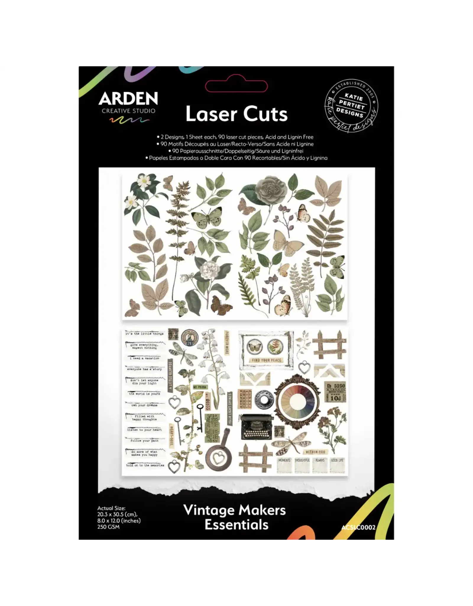 ARDEN CREATIVE STUDIO ARDEN CREATIVE STUDIO VINTAGE MAKERS 8x12 LASER CUTS