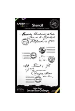 ARDEN CREATIVE STUDIO ARDEN CREATIVE STUDIO MAKER SERIES LETTER BOX COLLAGE 4x6 STENCIL