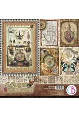 CIAO BELLA CIAO BELLA CABINET OF CURIOSITIES 12x12 PAPER PAD 12 SHEETS