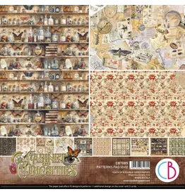 CIAO BELLA CIAO BELLA CABINET OF CURIOSITIES 12x12 PATTERNS PAD 8 SHEETS