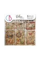 CIAO BELLA CIAO BELLA CABINET OF CURIOSITIES DELUXE 6x6 PEARL-COPPER PAPER 5 SHEETS
