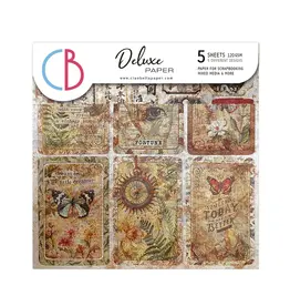CIAO BELLA CIAO BELLA CABINET OF CURIOSITIES DELUXE 6x6 PEARL-COPPER PAPER 5 SHEETS
