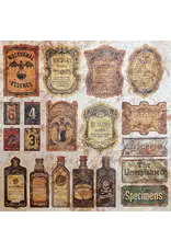 CIAO BELLA CIAO BELLA CABINET OF CURIOSITIES DELUXE 6x6 PEARL-COPPER PAPER 5 SHEETS