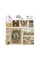CIAO BELLA CIAO BELLA CABINET OF CURIOSITIES 6x6 FUSSY CUT VELLUM PAPER PAD 24 SHEETS