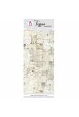 CIAO BELLA CIAO BELLA ANTIQUE HANDWRITTEN LETTER TISSUE PAPER 69cm x 49cm