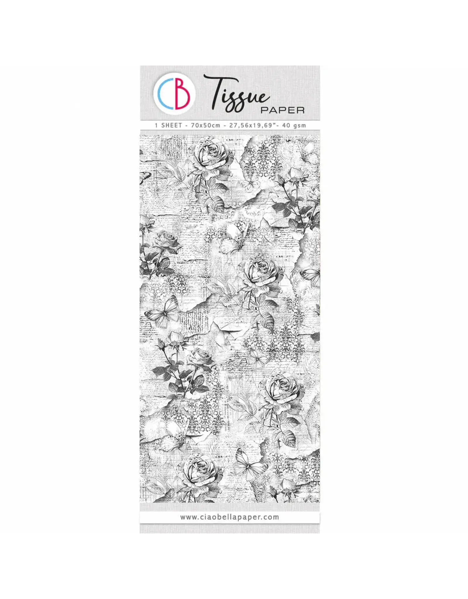 CIAO BELLA CIAO BELLA MILLEFLEUR TISSUE PAPER 69cm x 49cm