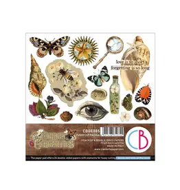 CIAO BELLA CIAO BELLA CABINET OF CURIOSITIES 6x6 FUSSY CUT PAPER PAD 24 SHEETS