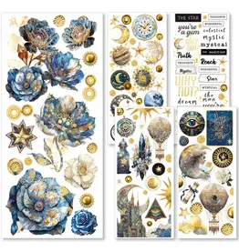 CIAO BELLA CIAO BELLA CELESTIAL TRANSPARENT ADHESIVE SHEETS 5/PK