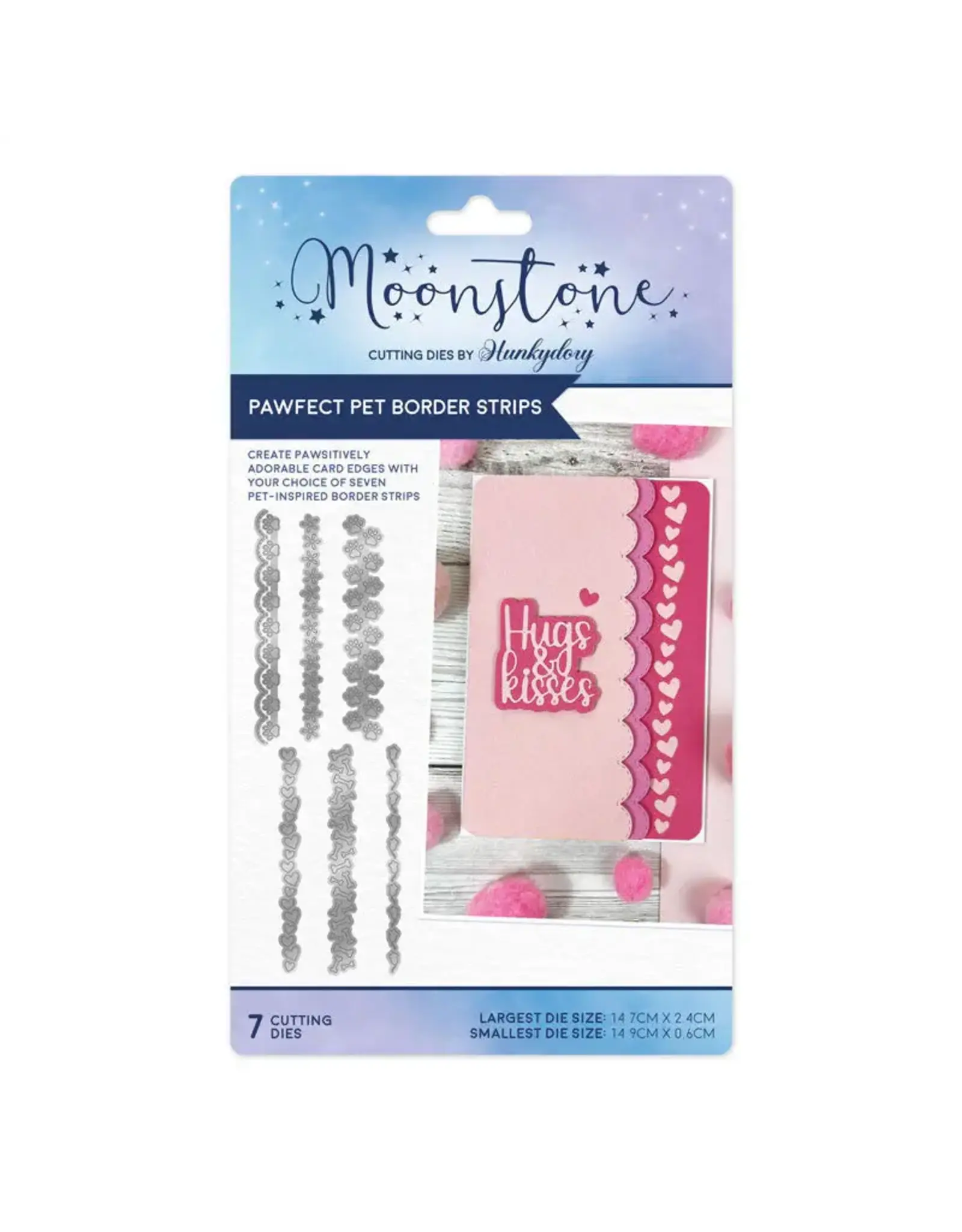 HUNKYDORY CRAFTS LTD. HUNKYDORY MOONSTONE PAWFECT PET BORDER STRIPS DIE SET
