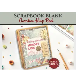 CRAFTREAT CRAFTREAT SCRAPBOOK BLANKS DIY KRAFT ACCORDION HINGE BOOK