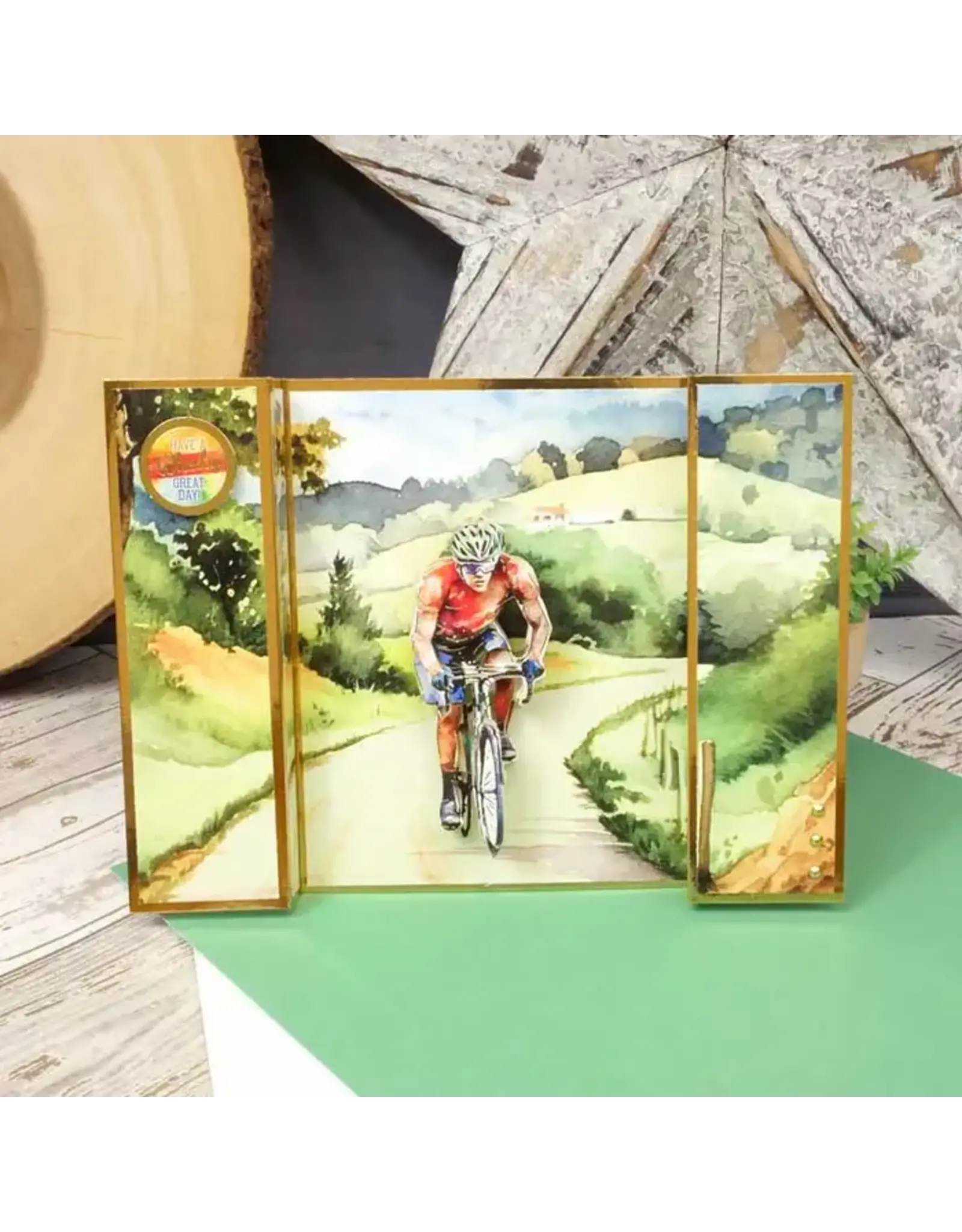 HUNKYDORY CRAFTS LTD. HUNKYDORY ON YOUR BIKE DECOUPAGE TOPPERS
