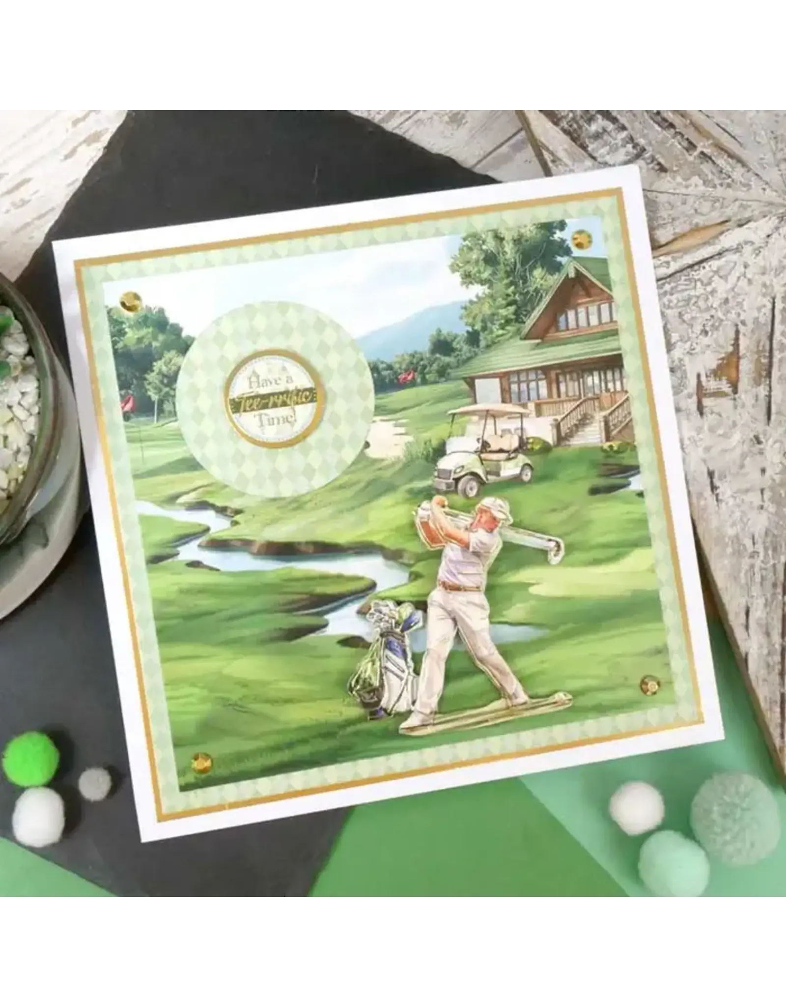 HUNKYDORY CRAFTS LTD. HUNKYDORY WINNING SWINGS DECOUPAGE TOPPERS