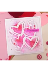 HUNKYDORY CRAFTS LTD. HUNKYDORY MOONSTONE SKETCHY HEARTS DIE SET