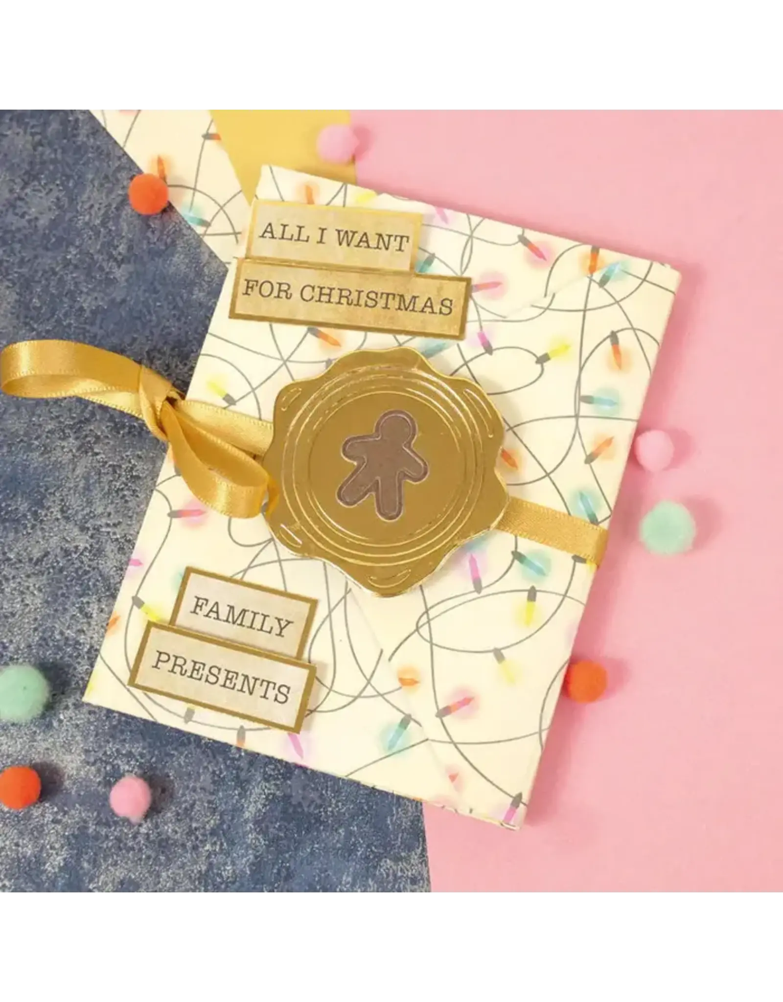 HUNKYDORY CRAFTS LTD. HUNKYDORY MOONSTONE CHRISTMAS FAUX WAX SEALS DIE SET