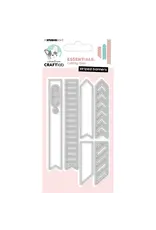 STUDIOLIGHT STUDIOLIGHT CREATIVE CRAFTLAB ESSENTIALS STRIPED BANNERS DIE SET