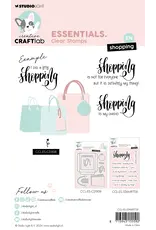 STUDIOLIGHT STUDIOLIGHT CREATIVE CRAFTLAB ESSENTIALS SHOPPING CLEAR STAMP SET STUDIOLIGHT STUDIOLIGHT CREATIVE CRAFTLAB ESSENTIALS SHOPPING CLEAR STAMP SET