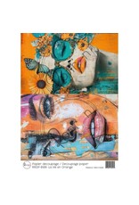 RONRON DESIGNS RONRON DESIGNS LA VIE EN ORANGE RICE PAPER