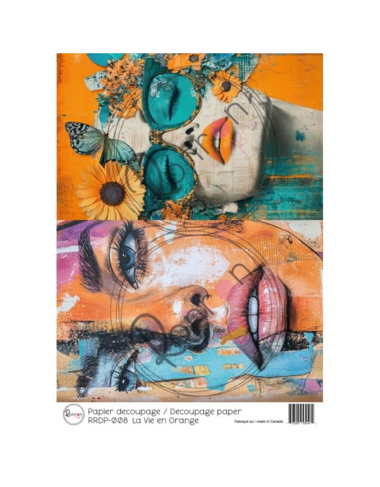 RONRON DESIGNS RONRON DESIGNS LA VIE EN ORANGE RICE PAPER