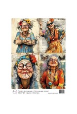 RONRON DESIGNS RONRON DESIGNS HIPPIE 4 MAMIES RICE PAPER