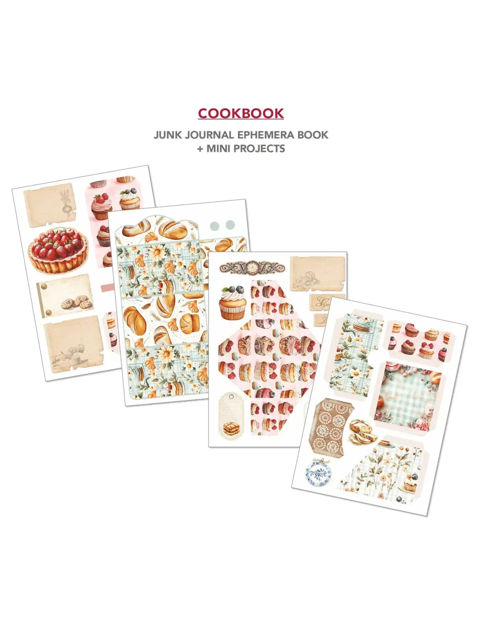 CIAO BELLA CIAO BELLA COOKBOOK JUNK JOURNAL & EPHEMERA 32/PK