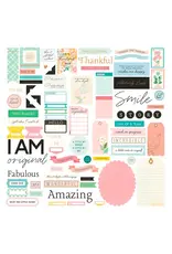 SPELLBINDERS SPELLBINDERS ROSIE'S STUDIO HELLO IT'S ME! SENTIMENTS EPHEMERA DIE-CUTS 166/PK