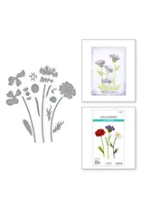 SPELLBINDERS SPELLBINDERS LISA HORTON WILDFLOWERS COLLECTION LAYERED WILDFLOWERS ETCHED DIE SET