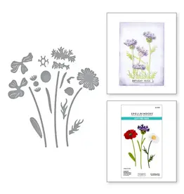 SPELLBINDERS SPELLBINDERS LISA HORTON WILDFLOWERS COLLECTION LAYERED WILDFLOWERS ETCHED DIE SET