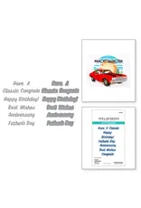 SPELLBINDERS SPELLBINDERS MINDY EGGEN CLASSIC ROAD LEGENDS COLLECTION CLASSIC SENTIMENTS ETCHED DIE SET