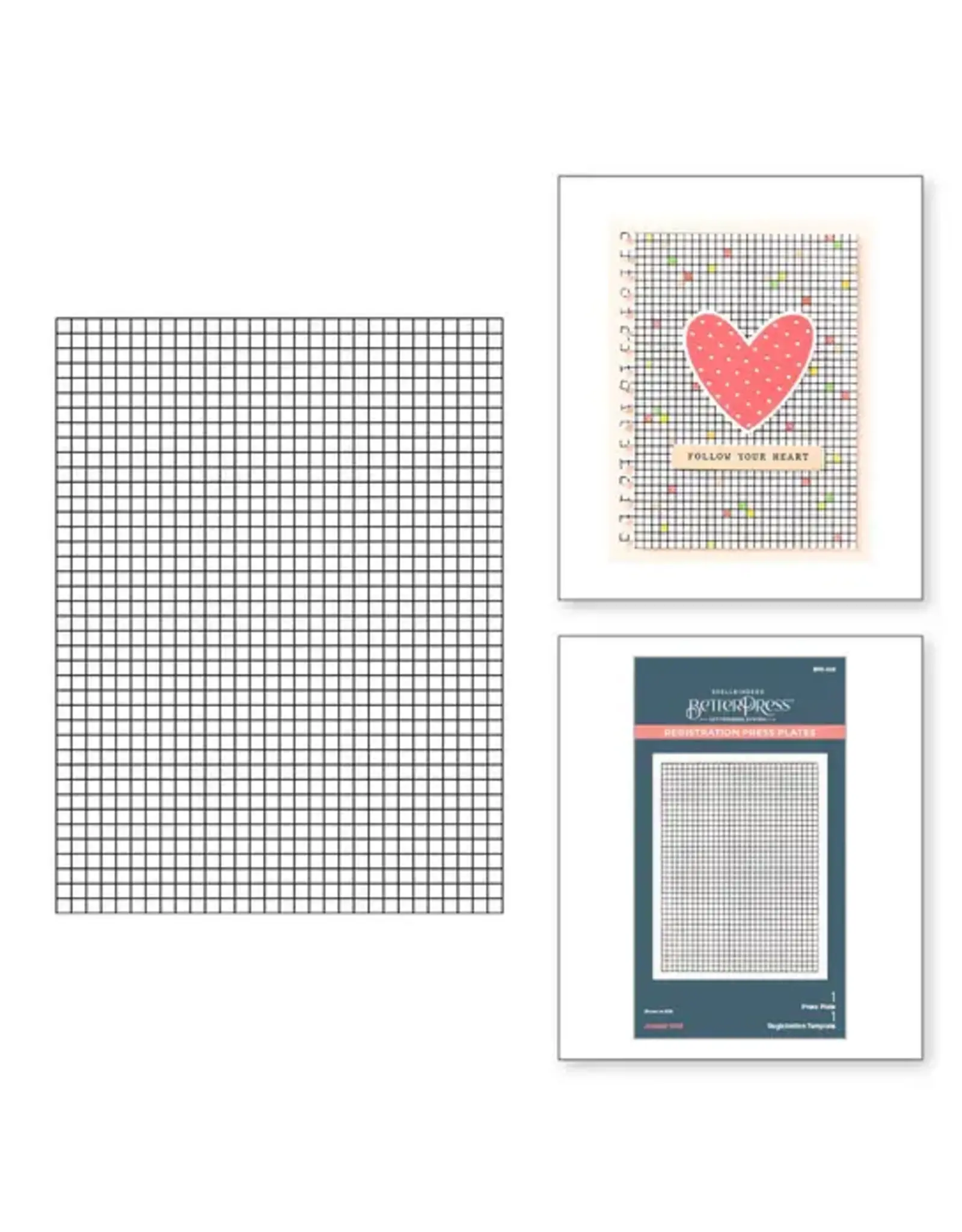 SPELLBINDERS SPELLBINDERS BETTERPRESS TAKE NOTE COLLECTION JOURNAL GRID REGISTRATION PRESS PLATES