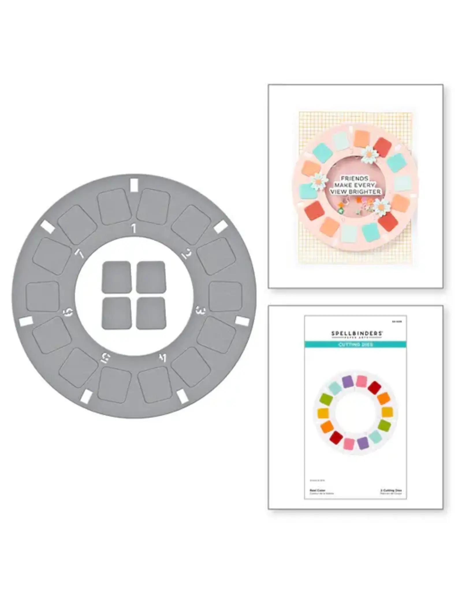 SPELLBINDERS SPELLBINDERS TAKE NOTE COLLECTION REEL COLOR ETCHED DIE SET
