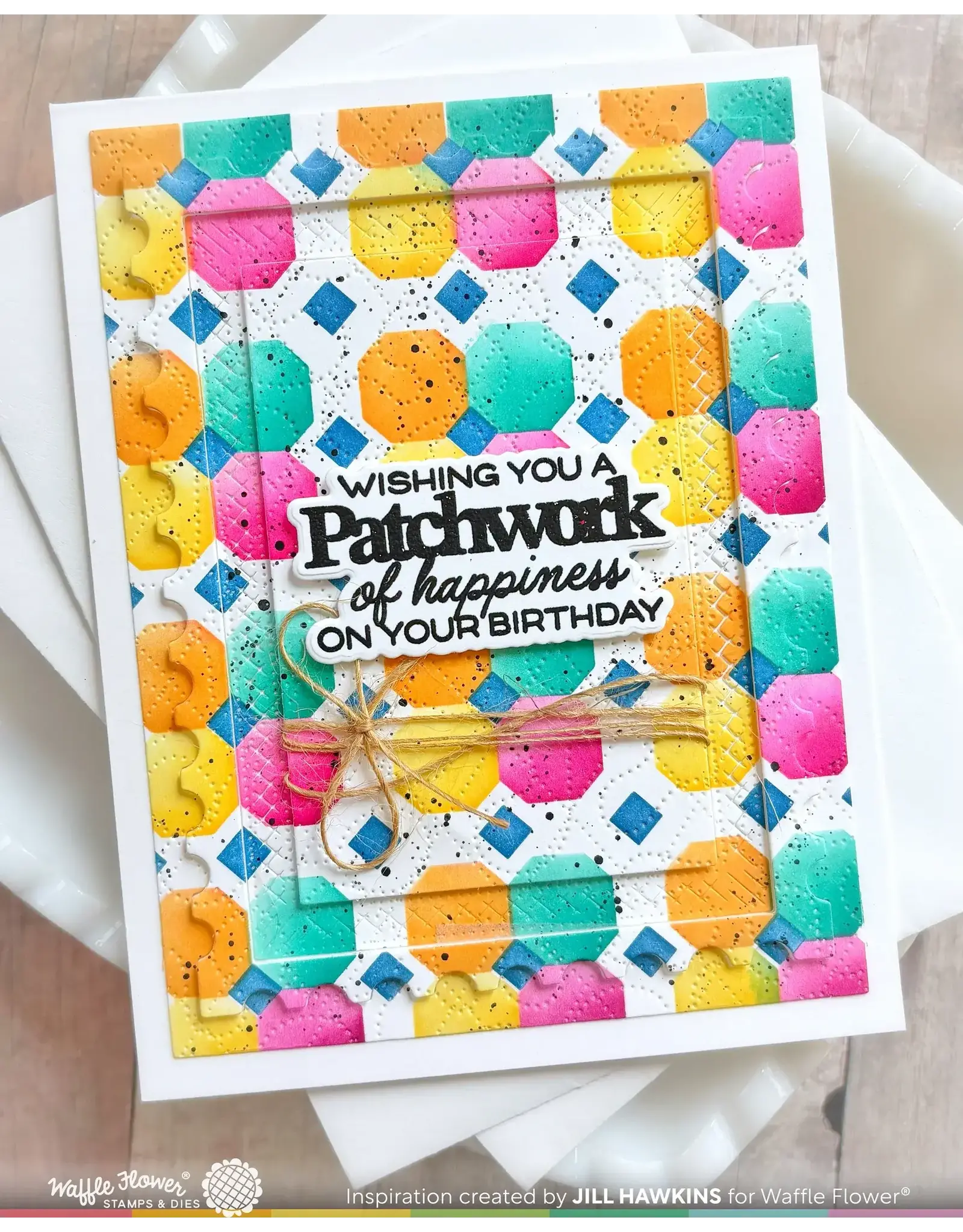 WAFFLE FLOWER WAFFLE FLOWER QUILTED PETALS STENCIL SET