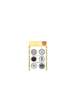 WAFFLE FLOWER WAFFLE FLOWER POSTAGE COLLAGE CIRCLE SENTIMENTS CLEAR STAMP SET
