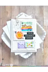 WAFFLE FLOWER WAFFLE FLOWER POSTAGE COLLAGE CIRCLE SENTIMENTS CLEAR STAMP SET