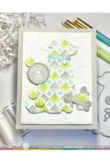 WAFFLE FLOWER WAFFLE FLOWER POSTAGE COLLAGE CIRCLE SENTIMENTS CLEAR STAMP SET
