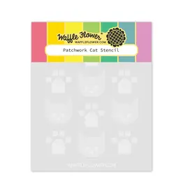 WAFFLE FLOWER WAFFLE FLOWER PATCHWORK CAT STENCIL SET