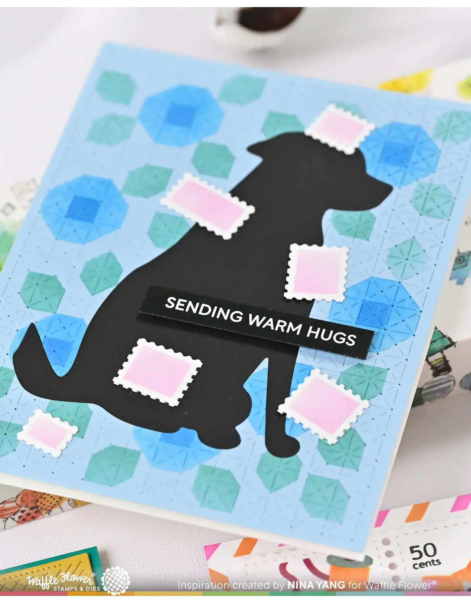 WAFFLE FLOWER WAFFLE FLOWER DOG SILHOUETTE DIE SET