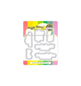 WAFFLE FLOWER WAFFLE FLOWER HAPPY BIRTHDAY PIERCING MATCHING DIE SET