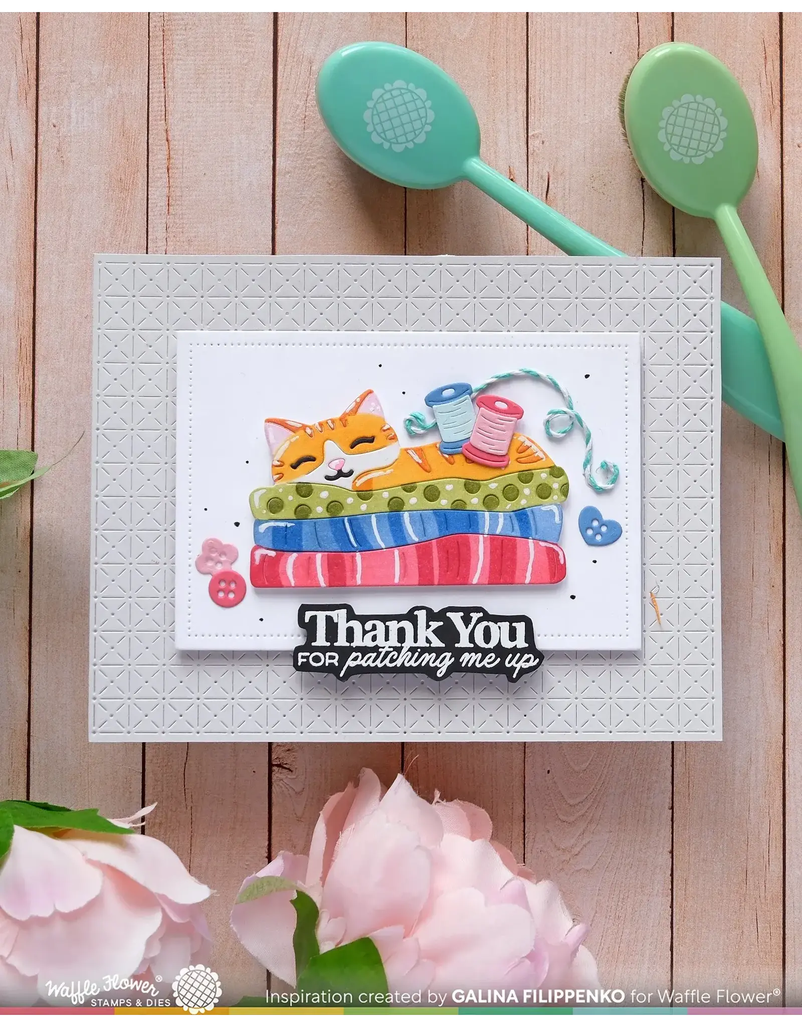 WAFFLE FLOWER WAFFLE FLOWER FABRIC LOVER DIE-N-STENCIL