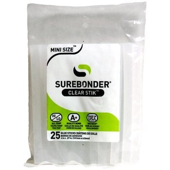 SUREBONDER ALL-PURPOSE STIK MINI GLUE STICKS 25/PK