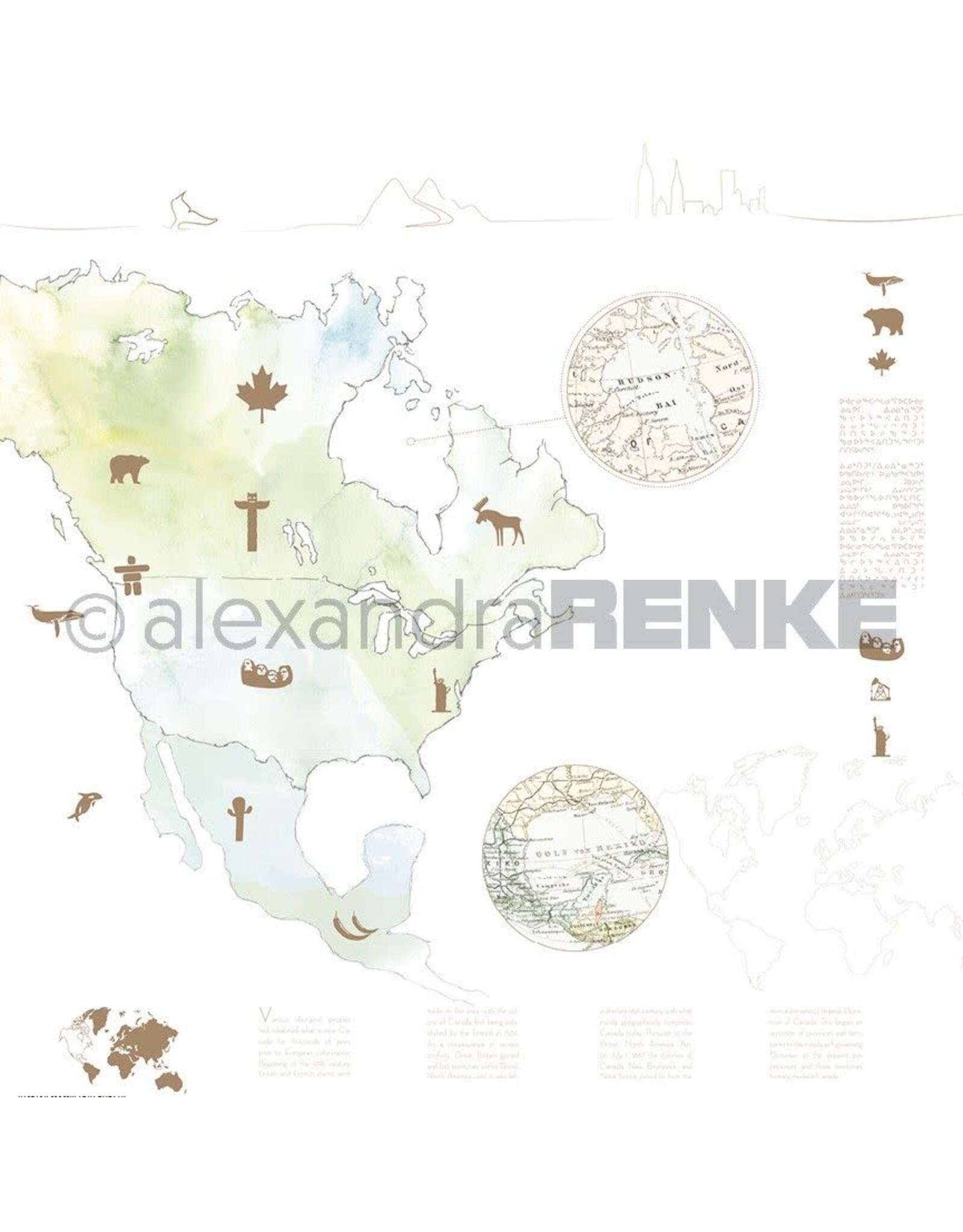 ALEXANDRA RENKE CANADA WATERCOLOR PAPER 12X12