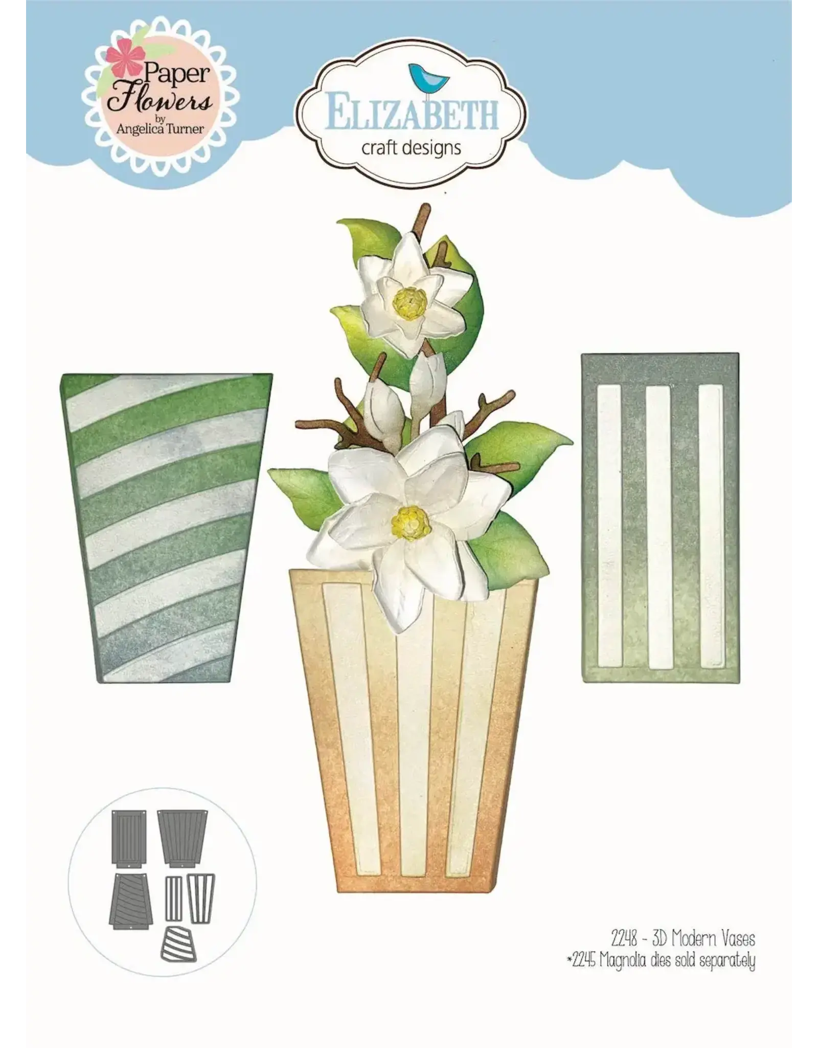 ELIZABETH CRAFT DESIGNS ELIZABETH CRAFT DESIGNS 3D MODERN VASES DIE SET