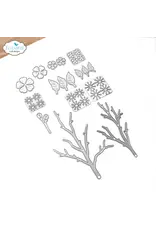 ELIZABETH CRAFT DESIGNS ELIZABETH CRAFT DESIGNS PAPER FLOWERS BY ANGELICA TURNER CHERRY BLOSSOM DIE SET
