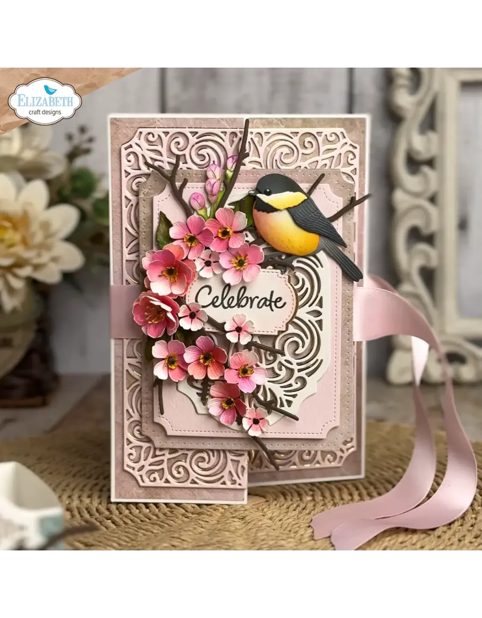 ELIZABETH CRAFT DESIGNS ELIZABETH CRAFT DESIGNS PAPER FLOWERS BY ANGELICA TURNER CHERRY BLOSSOM DIE SET